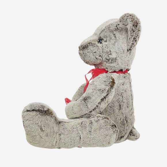 2017 Aurora World Red Ribbon Frosted Teddy Bear Plush Red Heart Love Valentine - Picture 5 of 16